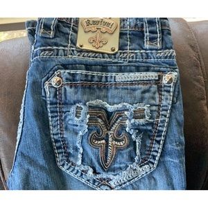 Rock Revivals Mens Jeans 30x32 Sraight